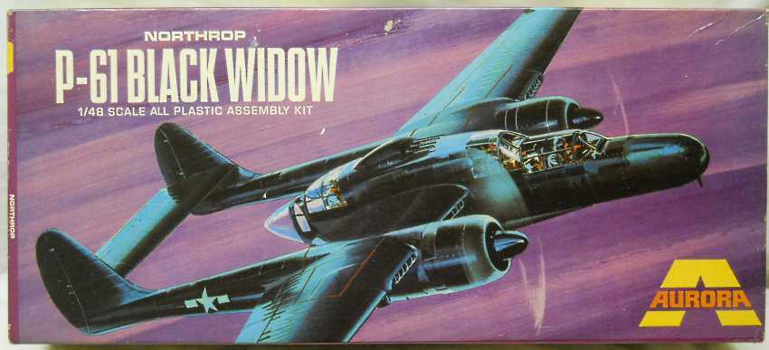 Aurora 1/48 P-61 Black Widow, 392-250 plastic model kit